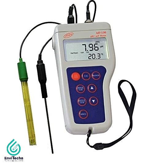 AD130 :: pH/mV/Temperature Portable Meter - جهاز متنقل لقياس الأس الهيدروجيني وإمكانية الأكسدة والاختزال