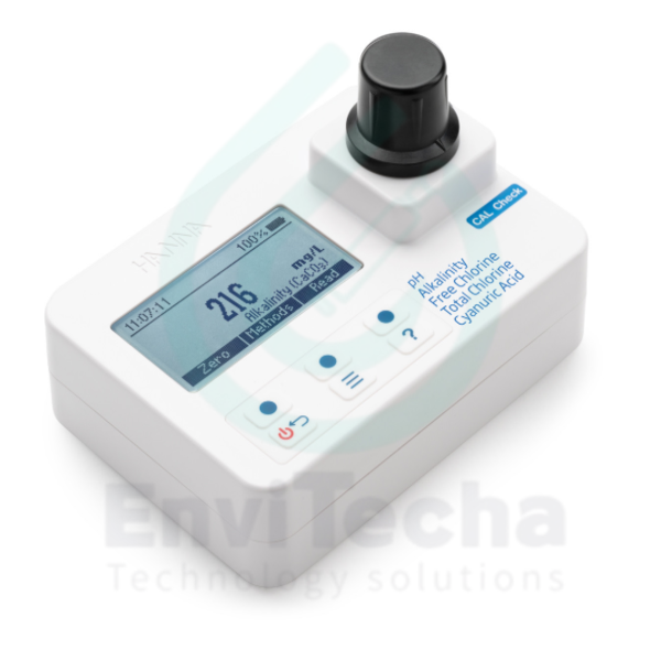 HI97104 :: pH, Alkalinity, Free Chlorine, Total Chlorine, and Cyanuric Acid Photometer
