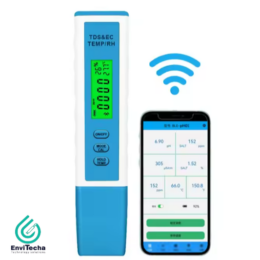 BLE-EC01 :: Smart digital 4 in1 PH Meters 5-point calibration TDS /EC/Temperature /Humidity