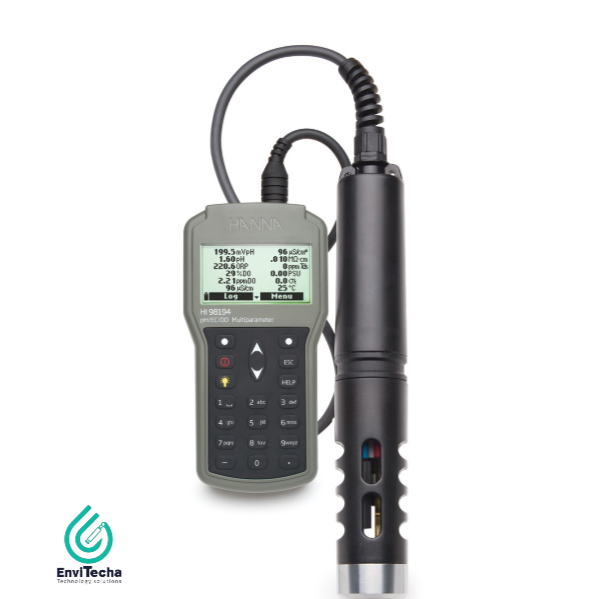 HI98194 :: Multiparameter pH/EC/TDS/Salinity/DO/Pressure/ Temperature Waterproof Meter