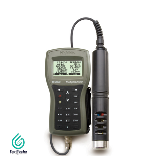 HI9829 :: Multiparameter pH/ISE/EC/DO/Turbidity Waterproof Meter with optional GPS