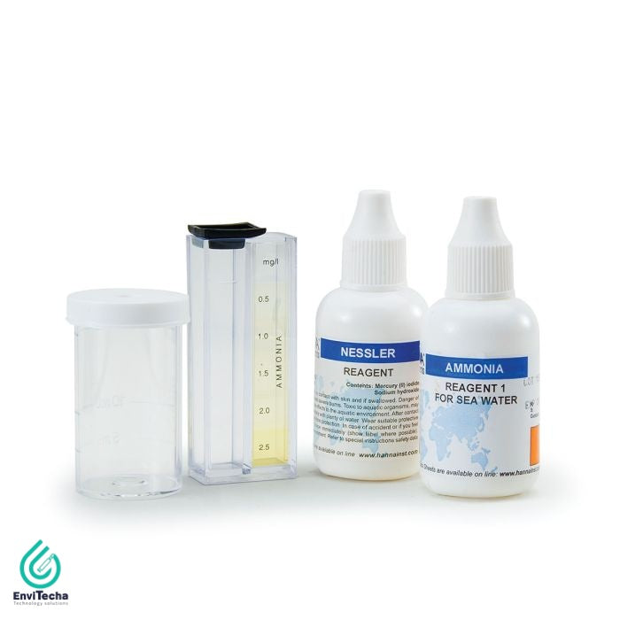 Hi-3826 :: Ammonia test kit for sea water - طقم كواشف اختبار الأمونيا للمياه المالحة